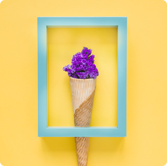 Flowers in a Cone